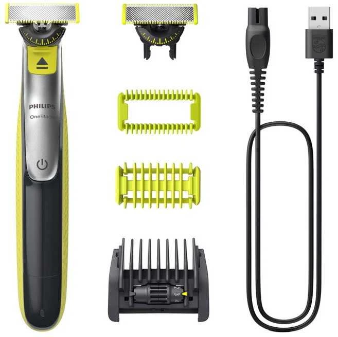 Barzdaskutė Philips Oneblade QP2734/23, 360 blade, 5-in-1 comb (1,2,3,4,5 mm), 60 min. veikimo laikas/ 4 h. įkrovimas