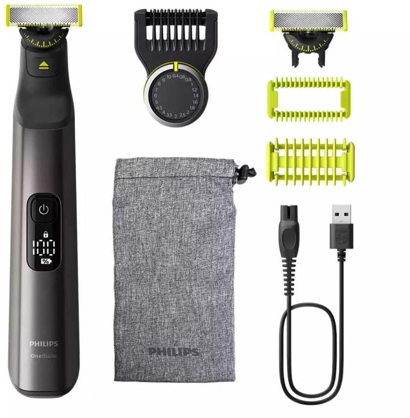 Barzdaskutė Philips Oneblade QP2734/23, 360 blade, 5-in-1 comb (1,2,3,4,5 mm), 60 min. veikimo laikas/ 4 h. įkrovimas