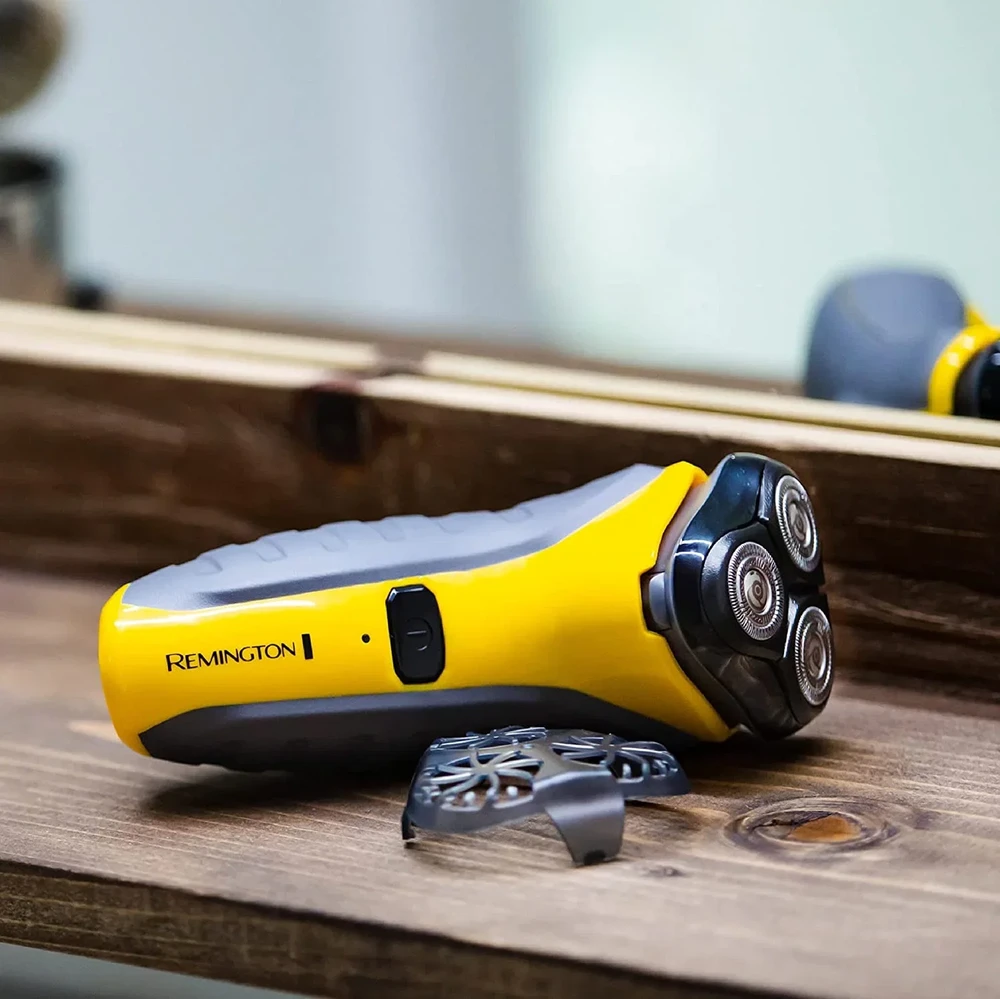 Barzdaskutė Remington | Rotary Shaver | PR1855 Virtually Indestructible | Cordless | Geltona/Juodas