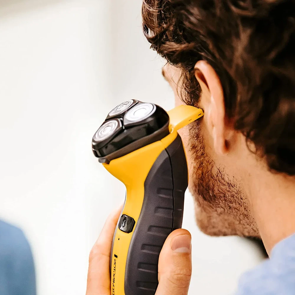 Barzdaskutė Remington | Rotary Shaver | PR1855 Virtually Indestructible | Cordless | Geltona/Juodas