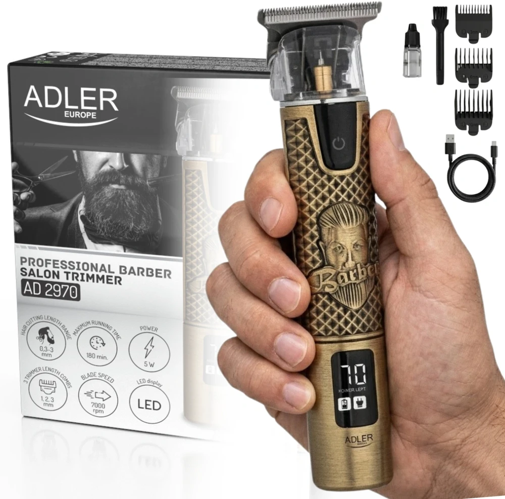 Barzdaskutė Skustuvas pakraun.ADLER AD-2970