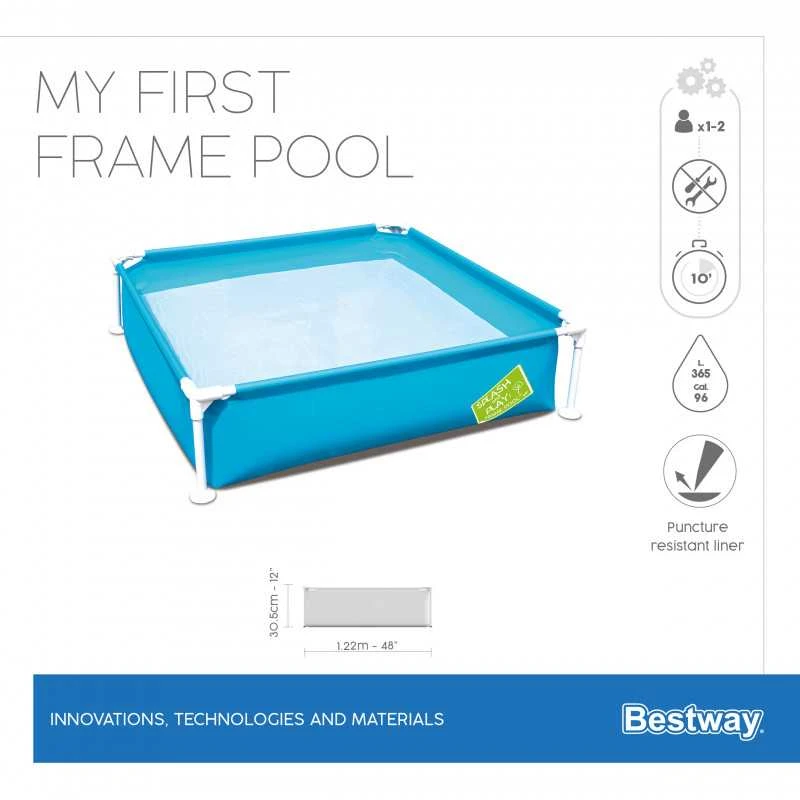 Kvadratinis baseinas Bestway My First Frame