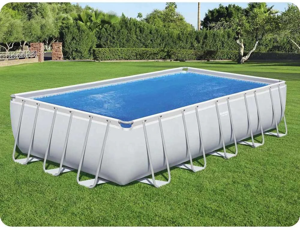 Bestway Baseino uždangalas Flowclear, mėlynas, 703x336cm, stačiakampis