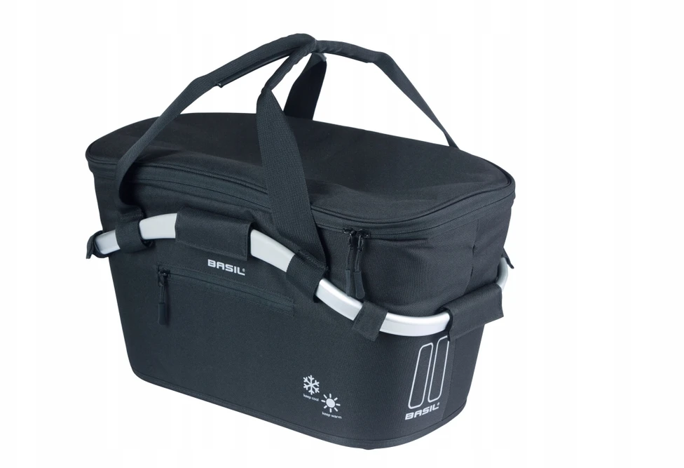 Basil Classic Carry All Iso Mik dviratininko krepšys, juodas, 18l