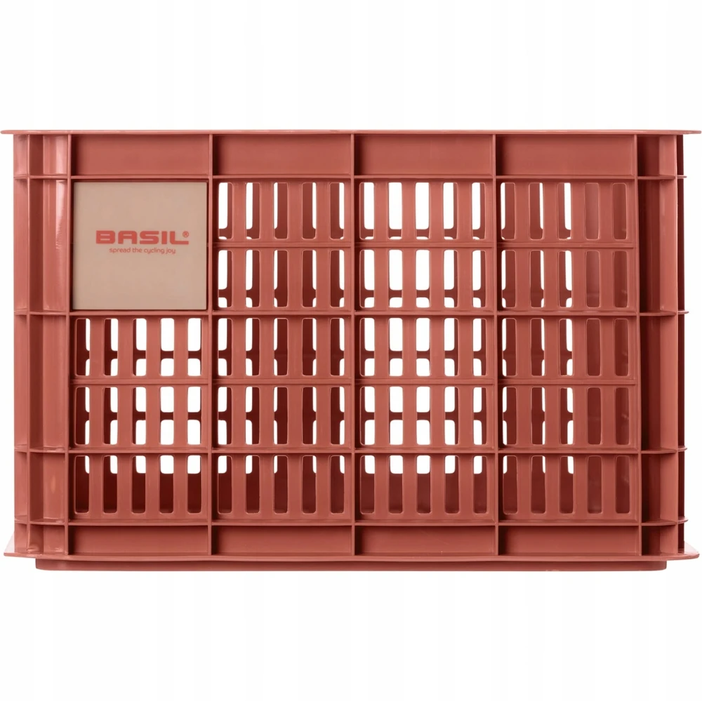 Basil Crate M terra red dviračio dėžė 29,5L