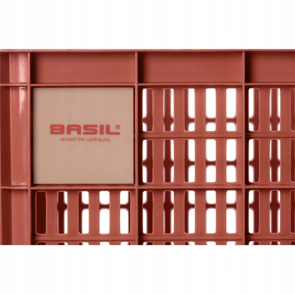 Basil Crate M terra red dviračio dėžė 29,5L