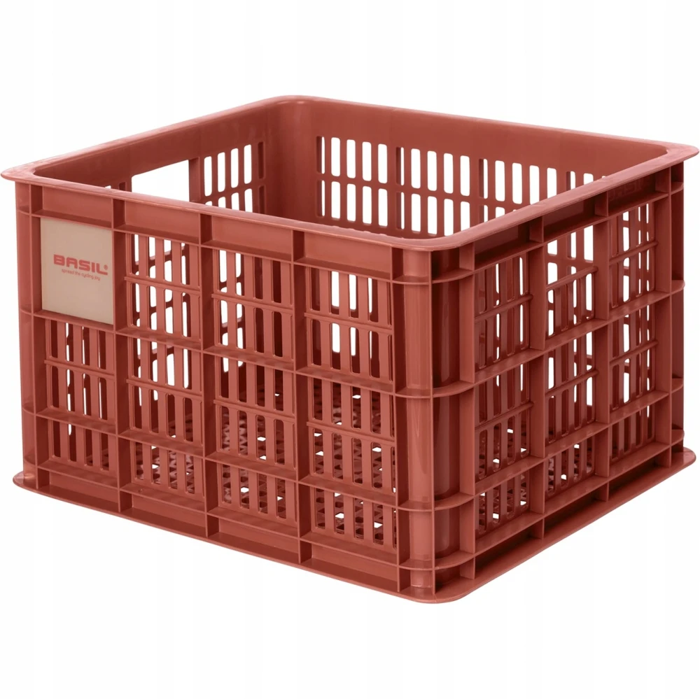 Basil Crate M terra red dviračio dėžė 29,5L