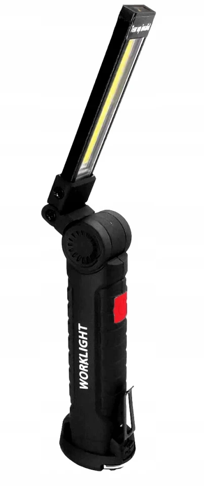 Bass Belaidė LED COB dirbtuvių lempa, 900 lm, su žibintuvėliu, maža