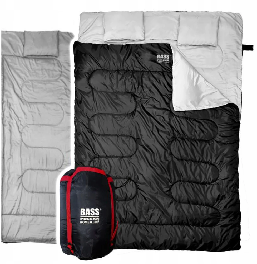 Bass DVIGUBAS TURISTINĖS MIEGmaišis 220X150CM VĖJAS BASAS POLSKA