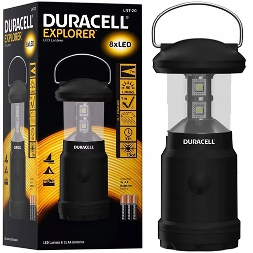 Baterija maitinamas LED žibintuvėlis DURACELL EXPLORER 90 LUMENS 7M LNT-20