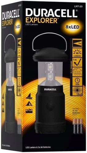 Baterija maitinamas LED žibintuvėlis DURACELL EXPLORER 90 LUMENS 7M LNT-20