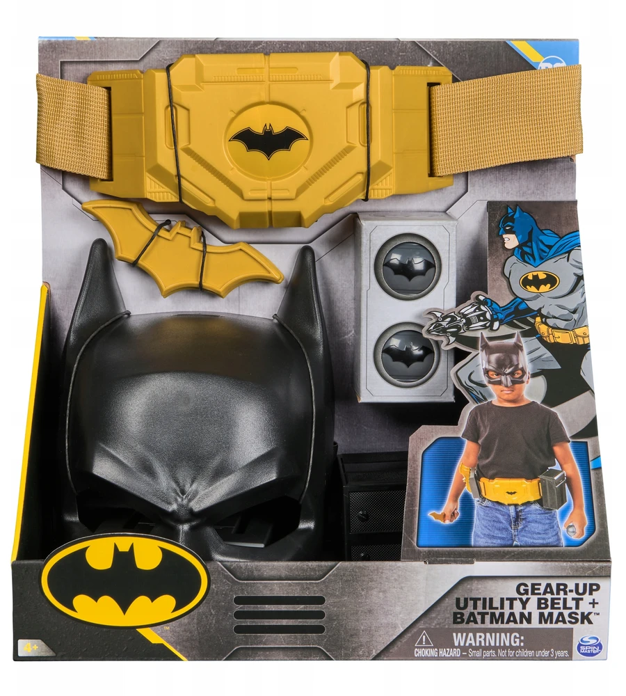 Batman BETMENO KAUKĖ + DIRŽO RINKINYS SU PRIEDAIS DC KOMICS NAUDOJIMO DIRŽAS