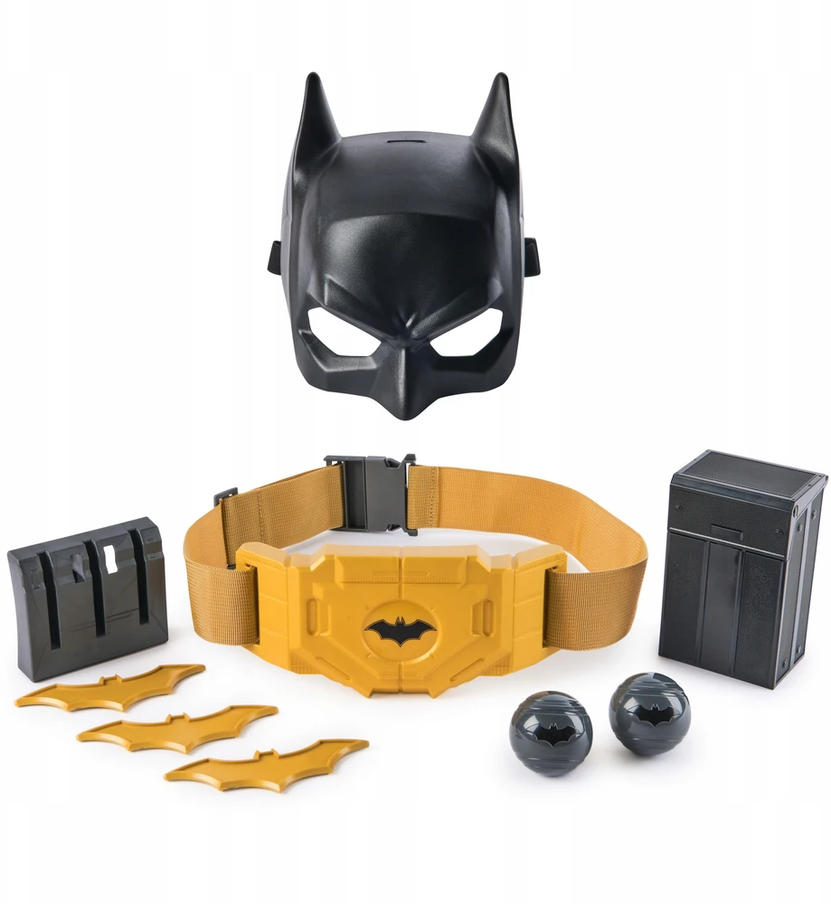 Batman BETMENO KAUKĖ + DIRŽO RINKINYS SU PRIEDAIS DC KOMICS NAUDOJIMO DIRŽAS