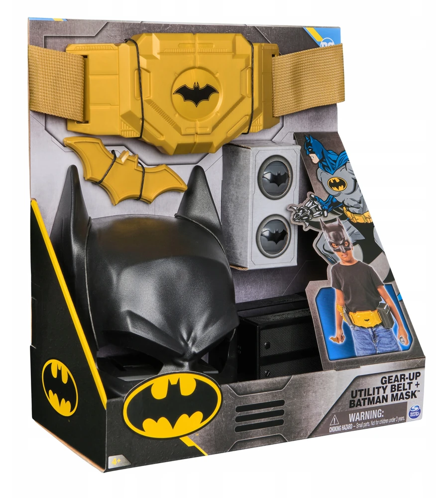 Batman BETMENO KAUKĖ + DIRŽO RINKINYS SU PRIEDAIS DC KOMICS NAUDOJIMO DIRŽAS
