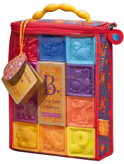 Battat Kubeliai su gyvūnais ir skaičiais B. Toys
