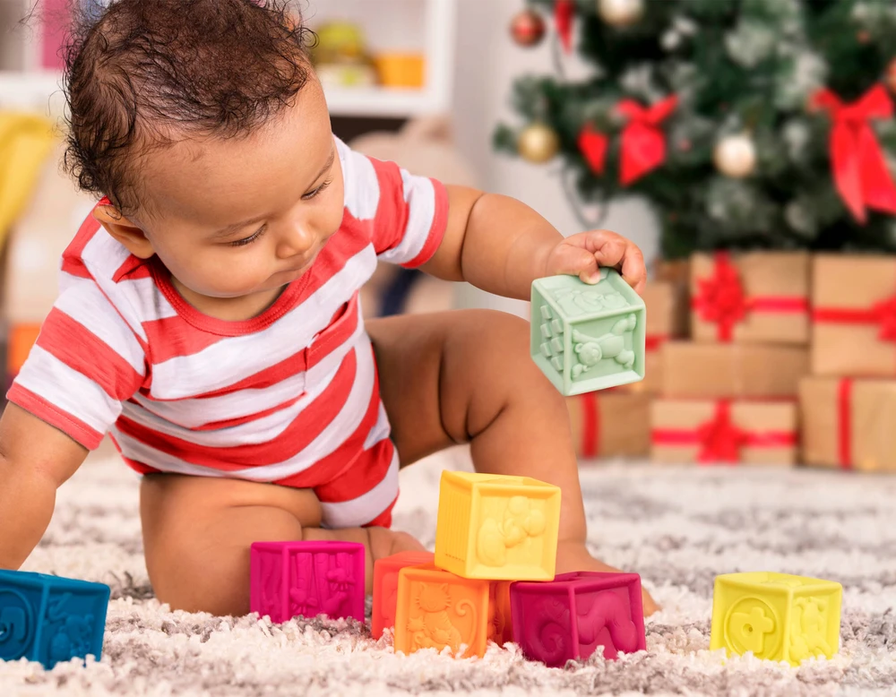 Battat Kubeliai su gyvūnais ir skaičiais B. Toys
