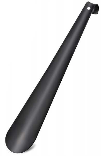 Ilgas metalinis batų šaukštas su kabliuku, 58 cm