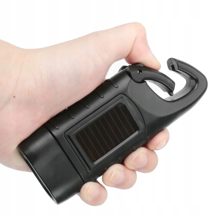Bazarpl DYNAMO SOLAR TOURIST ŽIBINTAS SU KINETINIU SKUKTU, 3 LED