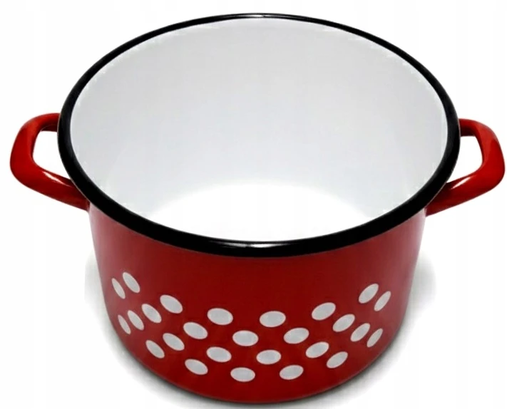 BB Emaliuotas puodas 10l Retro High Lid Gas Induction Vengrijos fi27cm