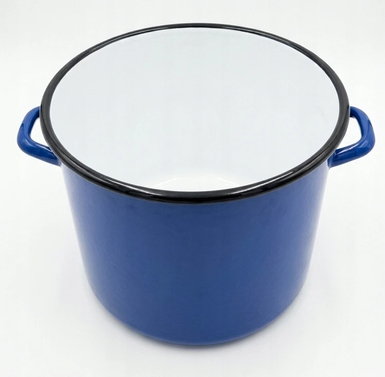 BB Emaliuotas puodas 13l Retro Tall Lid Dujinis indukcinis vengriškas fi30cm