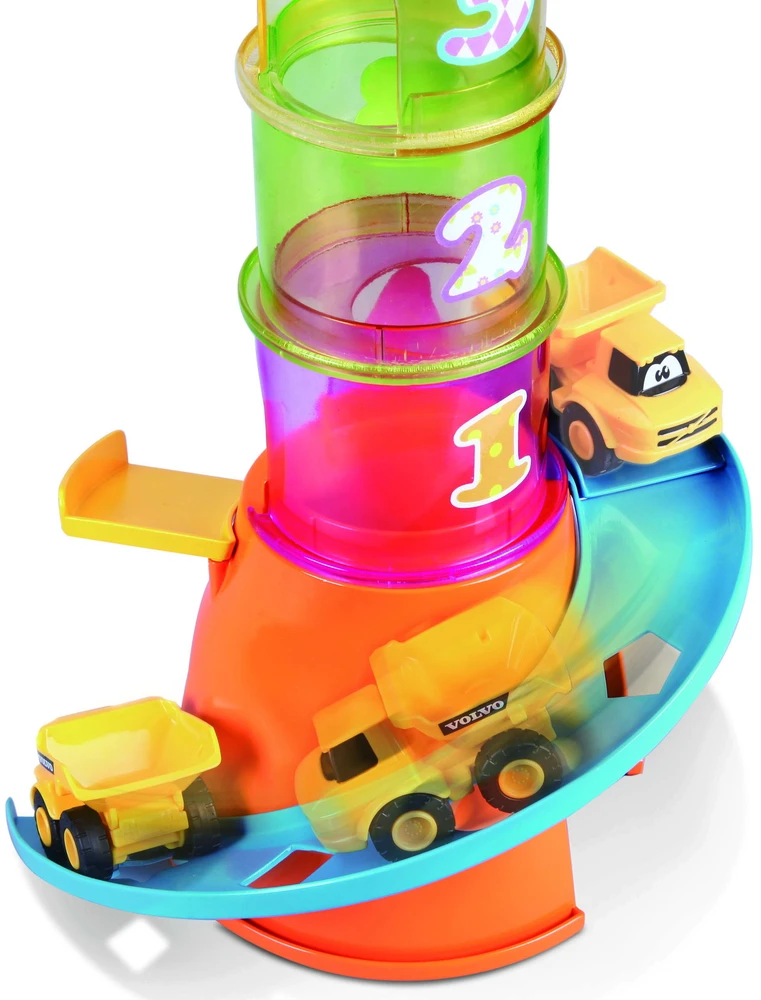 BB JUNIOR trasos rinkinys su automobiliu Volvo Stacking Crane, 16-88605