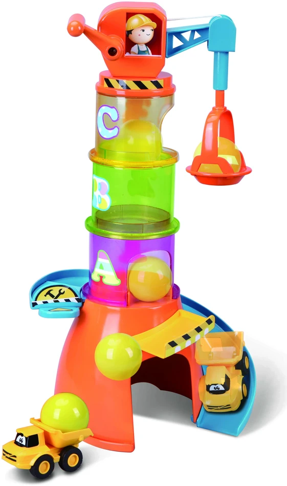 BB JUNIOR trasos rinkinys su automobiliu Volvo Stacking Crane, 16-88605