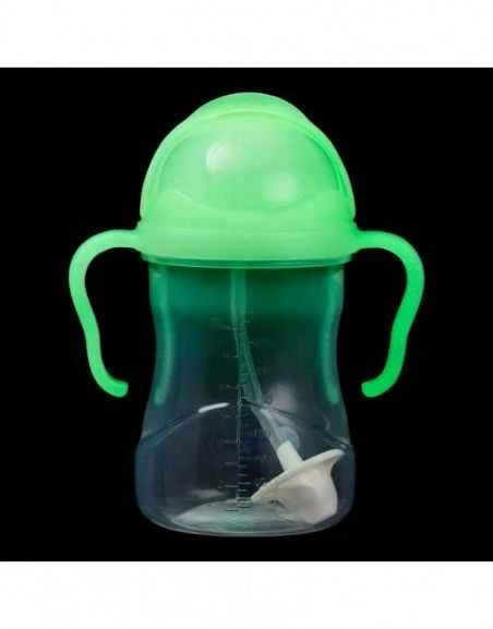 B.BOX 200232 Vandens butelis su šiaudeliu 240 ml švytėjimas