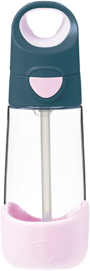 B.box Buteliukas tritanowa ze słomką 450ml + Mini Lunchbox Rinkinys Indigo Rose