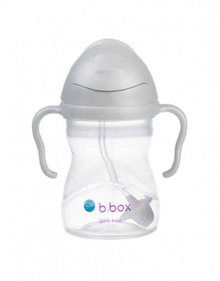 B.BOX - Gertuvė su šiaudeliu 240ml, pilkas