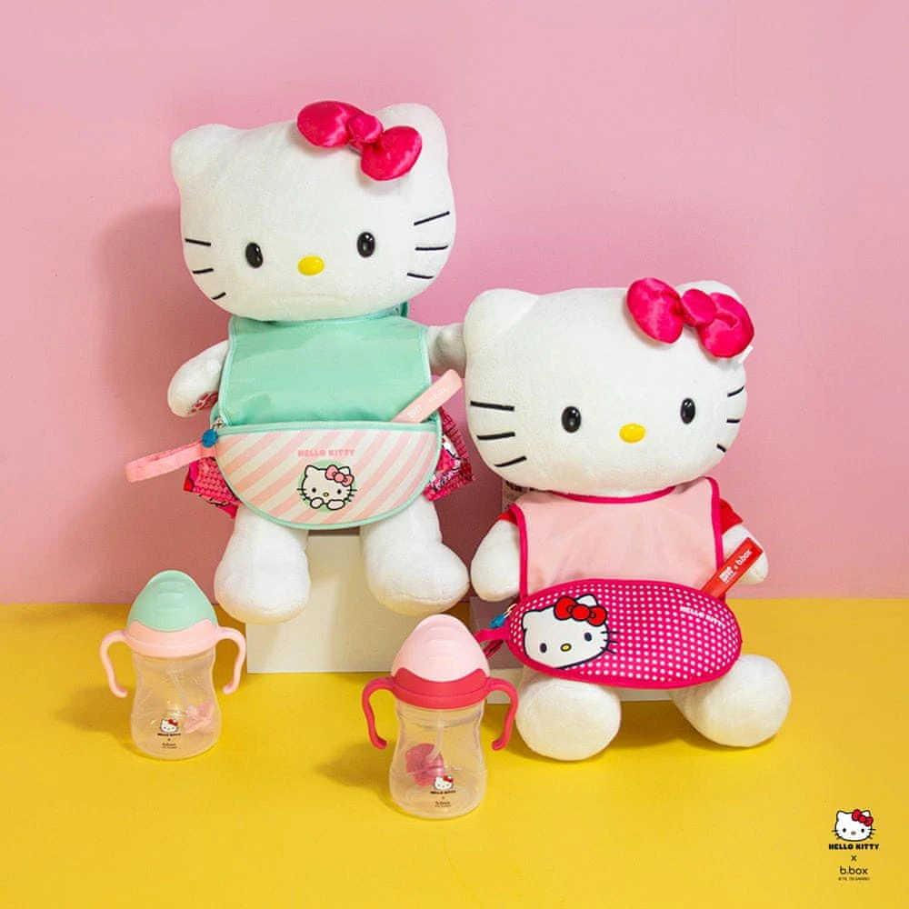 B.Box, kūdikio seilinukas paketėlyje, hello kitty saldainių siūlas