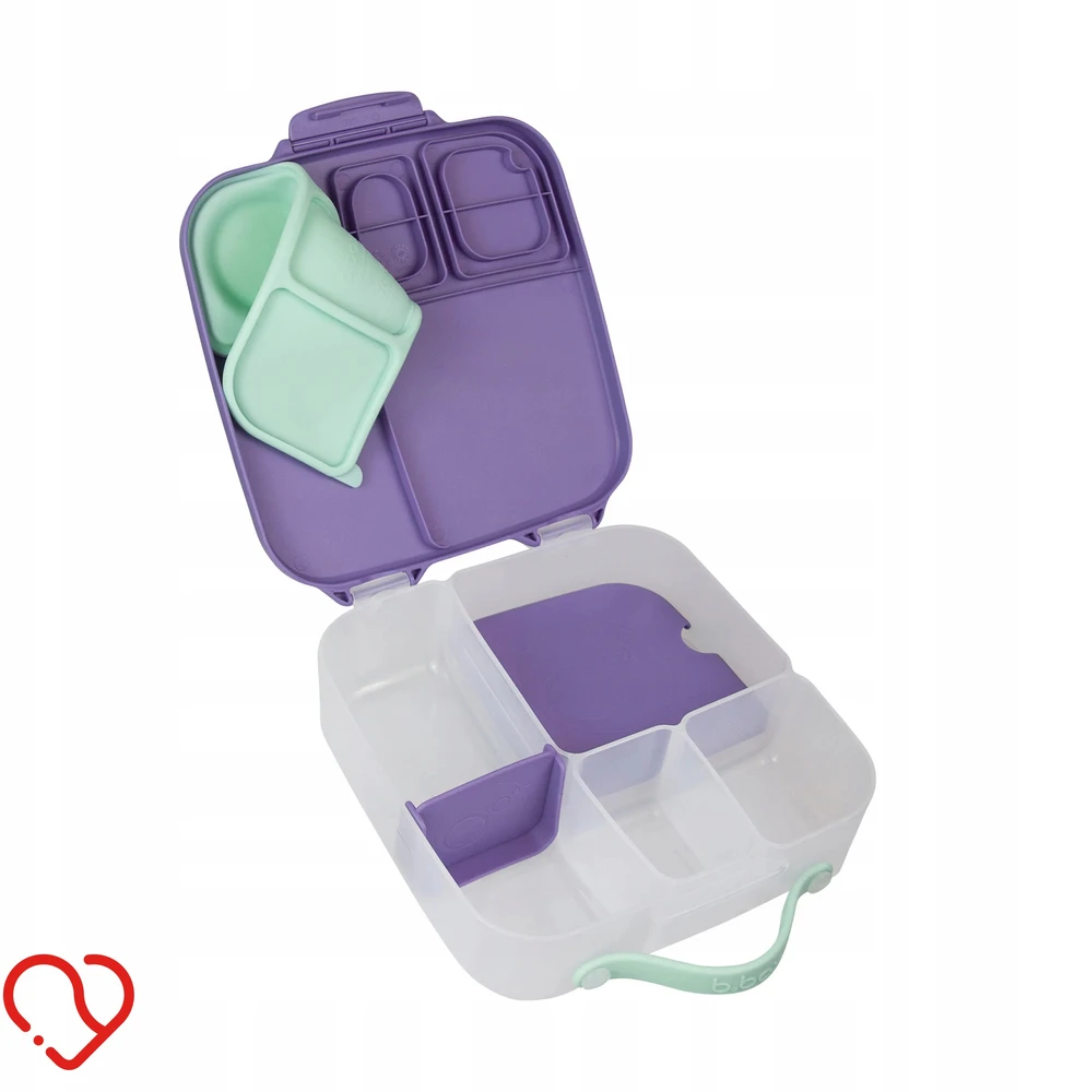 B.BOX LUNCHBOX 2000ml PIETŲ KONTEERIO MAISTO SKYRIAUS Įdėklas LILAC POP
