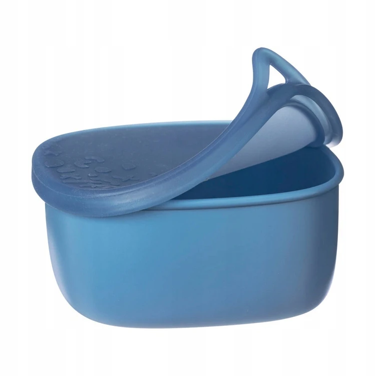 B.BOX Ocean Silikoninis indelis su dangteliu priešpiečių dėžutei 400ml mėlyna