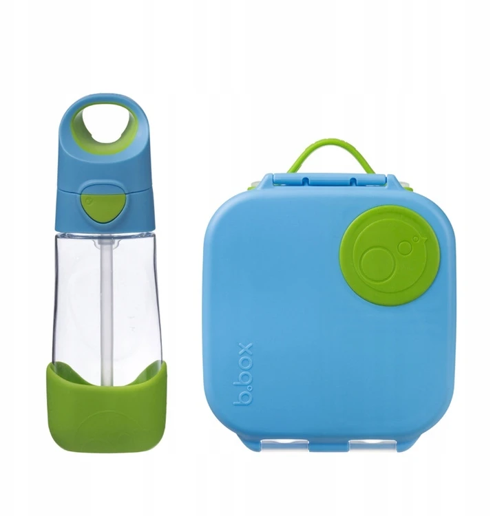 B.box rinkinys: mini dėžutė ir 450ml gertuvė su šiaudeliu