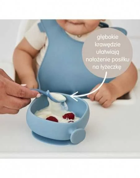 B.BOX silikoninis latte dubenėlis su siurbtuku ir dangteliu vaikams