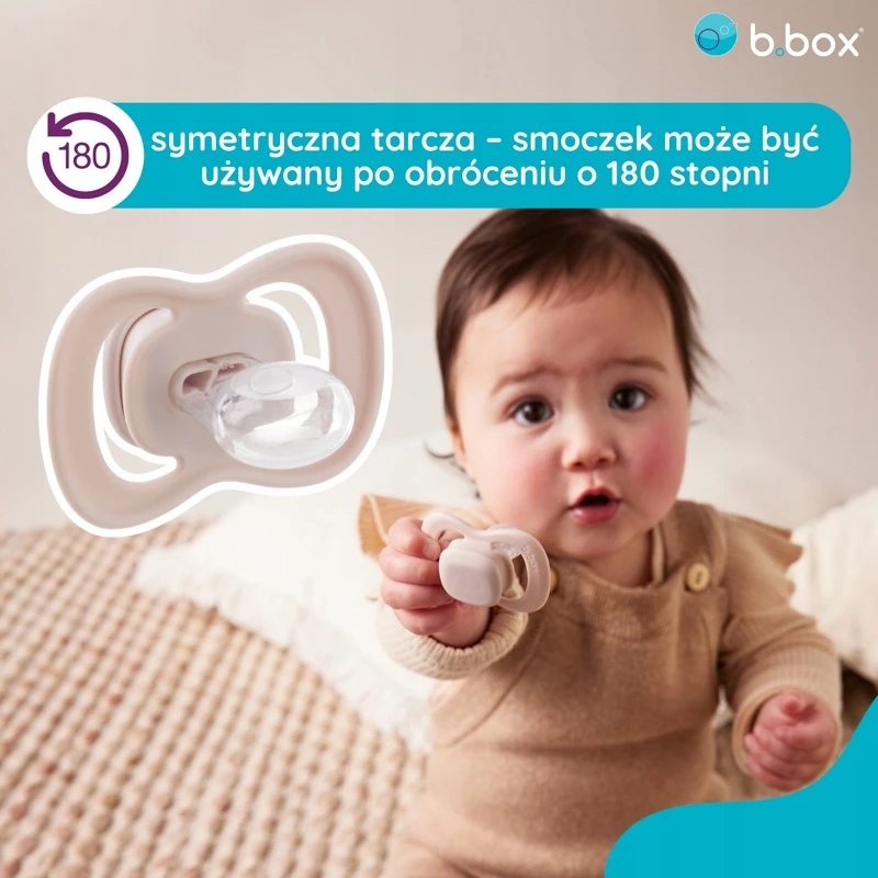 B.box simetriniai silikoniniai čiulptukai 2 vnt. 0-6 mėn.