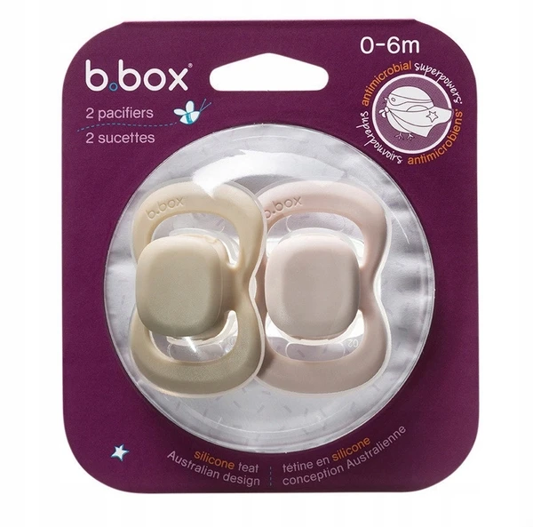 B.box simetriniai silikoniniai čiulptukai 2 vnt. 0-6 mėn.