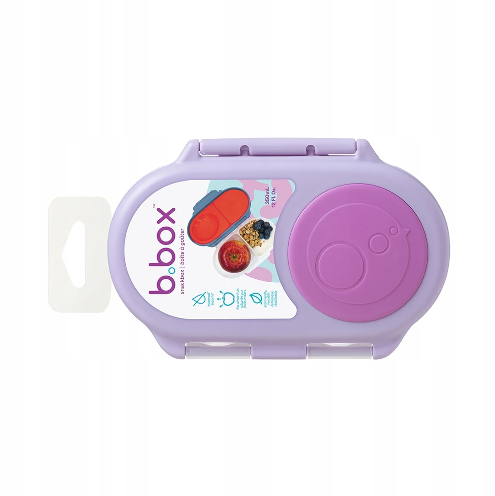 B.BOX Sugar Plum Snackbox Mini maža užkandžių talpyklė, šviesiai violetinė