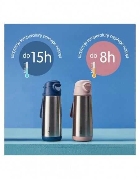 B.BOX BB00878 terminis buteliukas su sportiniu snapeliu 500ml vidurnaktį