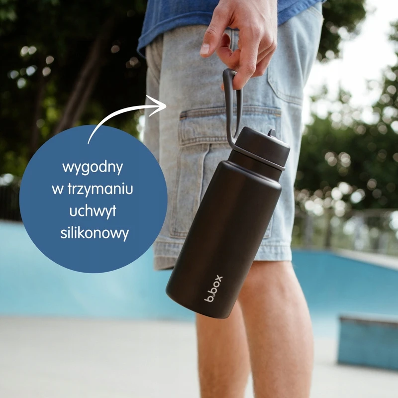 B.box Termo bidonas 1l Lagoon - nerūdijančio plieno, su šiaudeliu