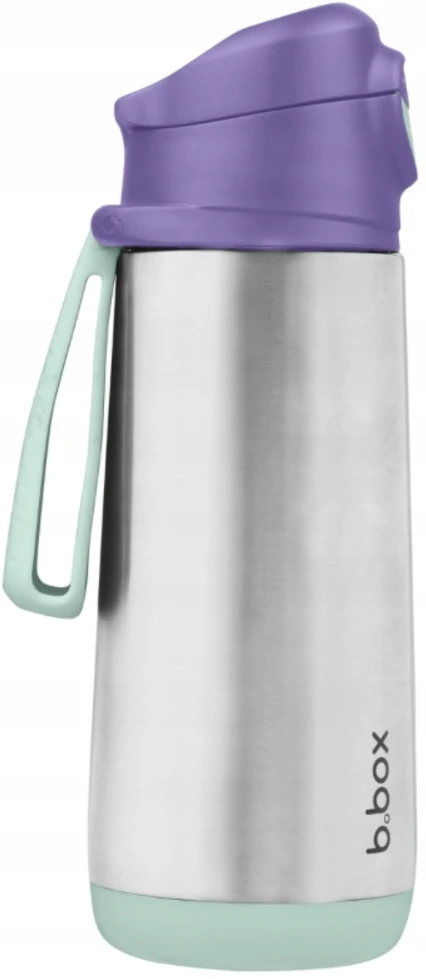B.BOX BB500903 terminis buteliukas su sportiniu kandikliu 500 ml Lilac Pop