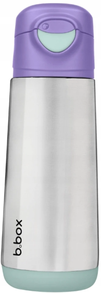 B.BOX BB500903 terminis buteliukas su sportiniu kandikliu 500 ml Lilac Pop