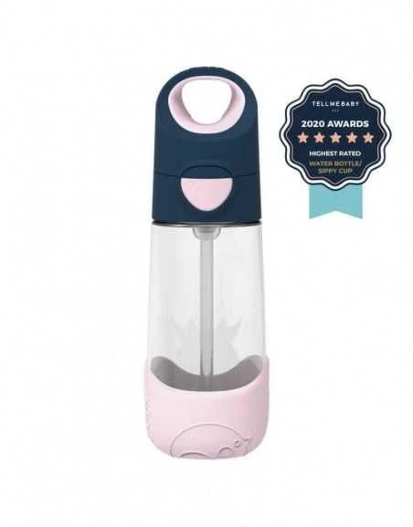 B.BOX - Tritano buteliukas su šiaudeliu 450 ml, indigo rožinis