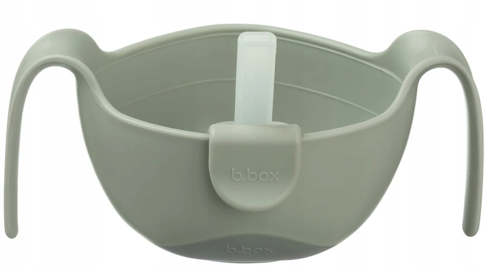 B.BOX Vaikiškas dubuo 3 in 1, šiaudeliai, užkandžių įdėklas, Šalavijų dangtelis