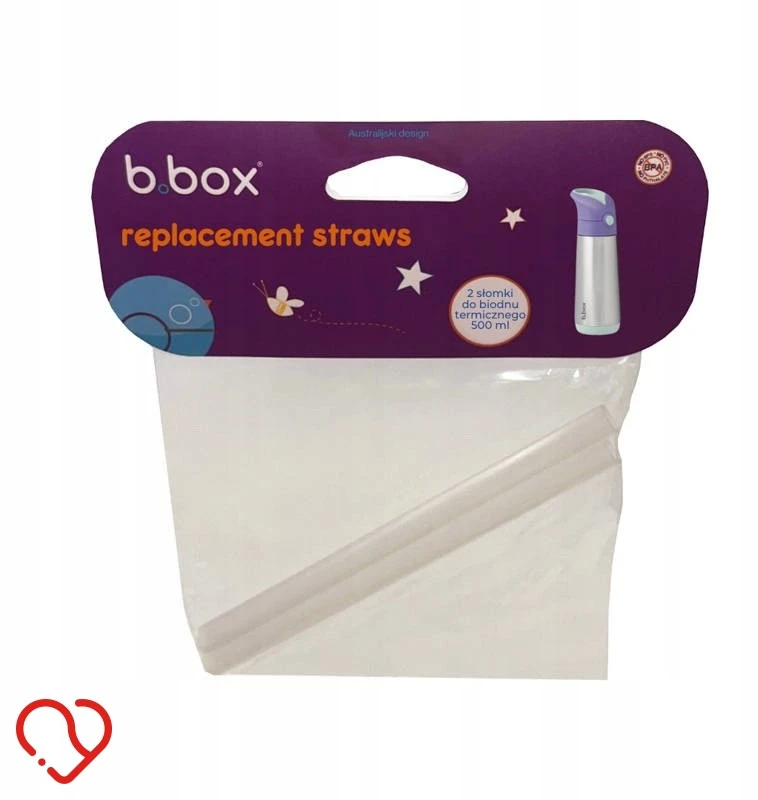B.BOX BB00357SET Terminio vandens butelių šiaudelių rinkinys 500 ml, 2 vnt.