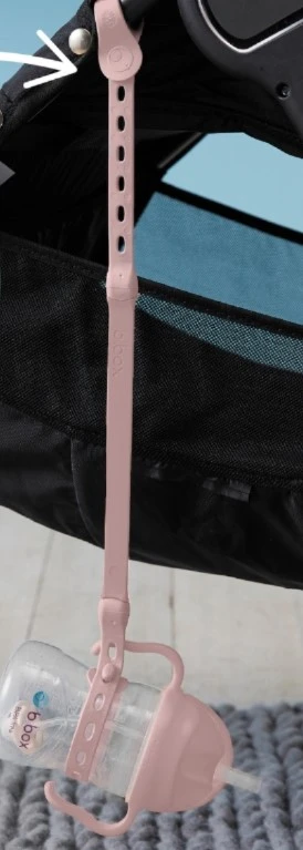 B.BOX Virvelė kūdikio buteliukui Blush vežimėlio sėdynei, 1 vnt