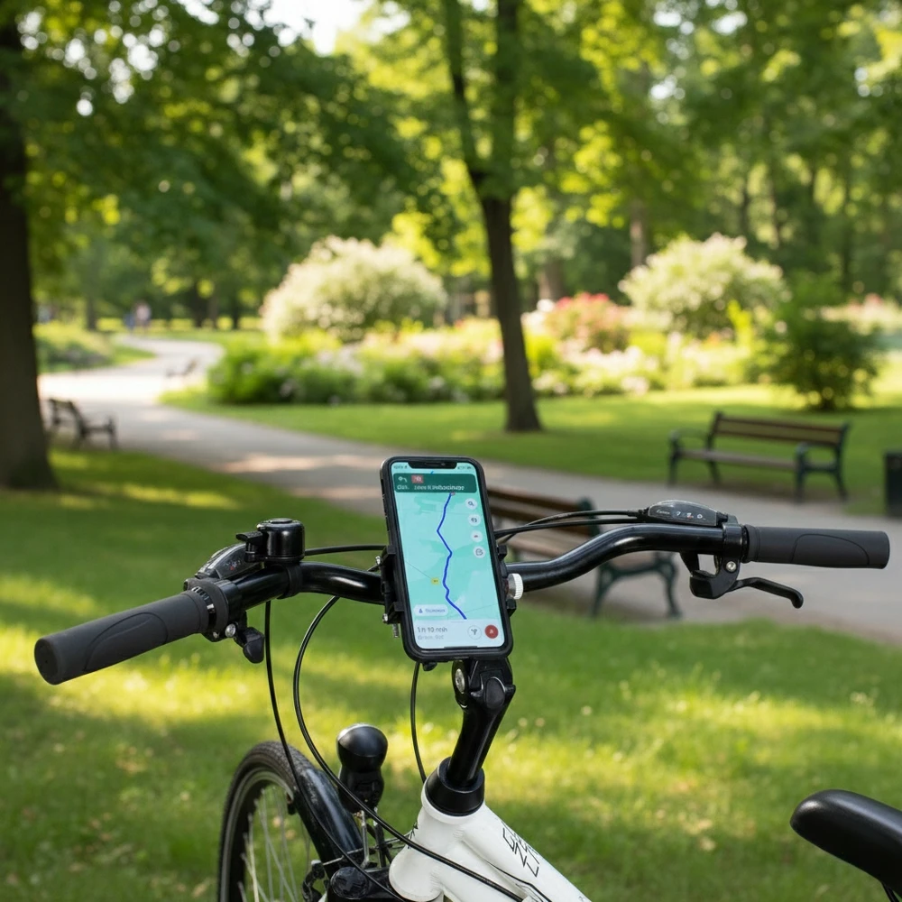 Be-active DVIRAČIO LAIKIKLIS TELEFONO RANGAI STIPRI MOTOCIKLO REGULIUOJAMO DVIRAČIO