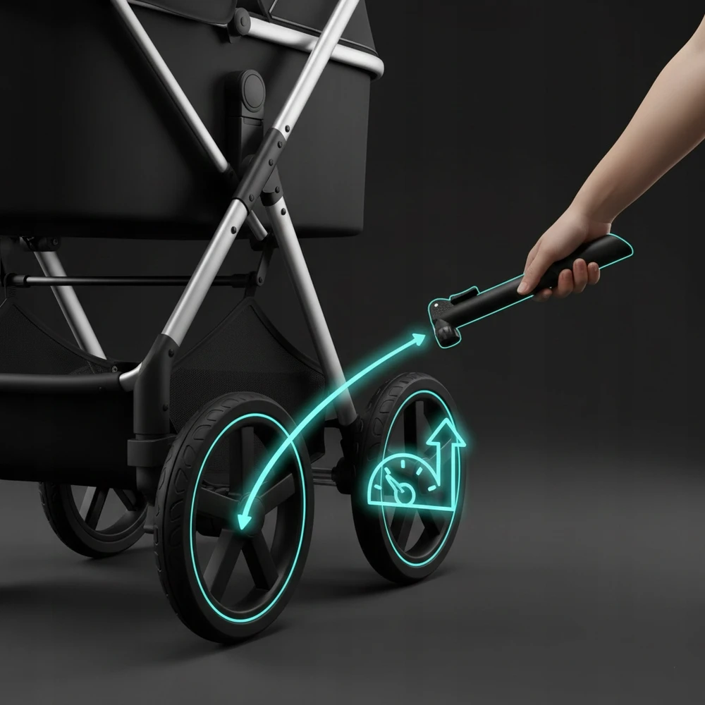 Be-active MINI NEŠIOJAMAS DVIRAČIO SIURBLAS, RANKINĖLIS, RĖMUI SU TELSKOPINE DVIRAČIO RANKENA
