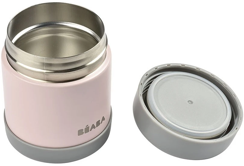 Beaba Thermo maisto indelis, 300 ml, spalva: tamsiai pilka/šviesiai rožinė
