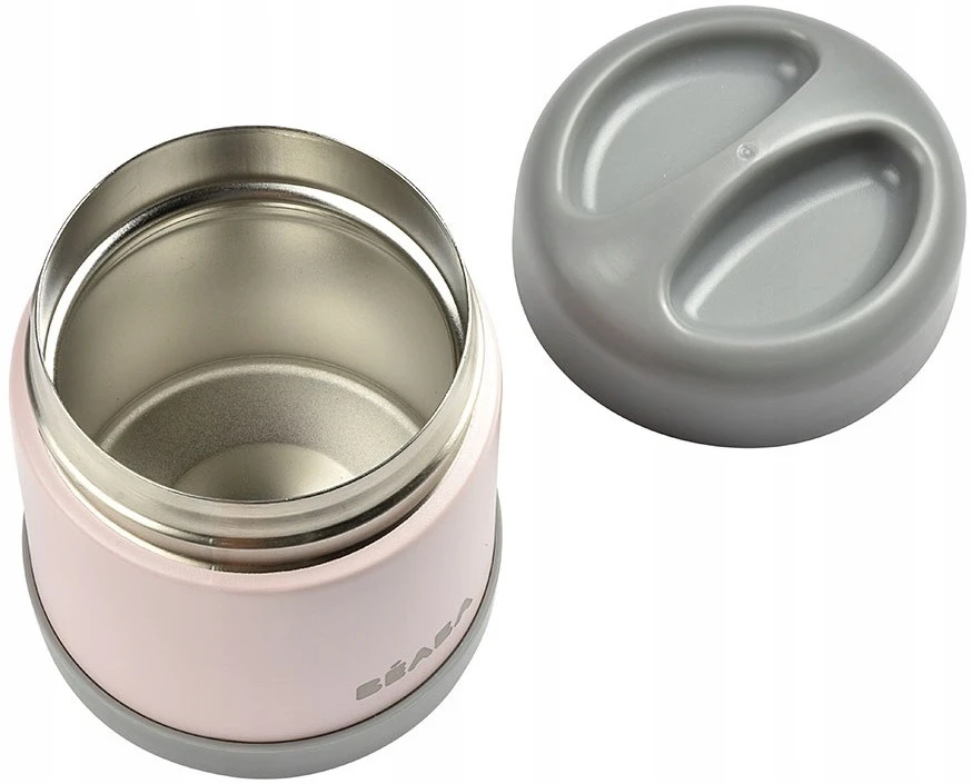 Beaba Thermo maisto indelis, 300 ml, spalva: tamsiai pilka/šviesiai rožinė