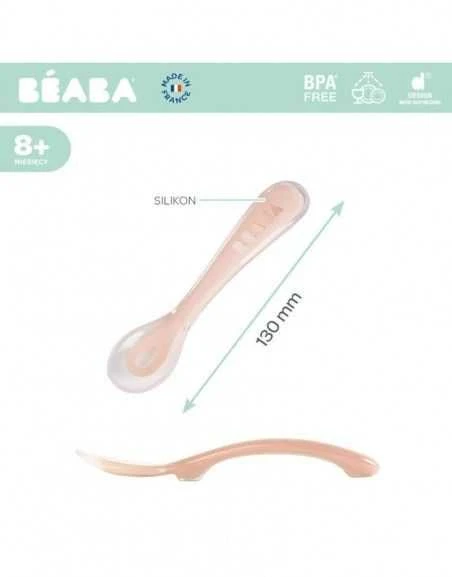 BEABA PRADINIO MAITINIMO SILIKONINIS ŠAUKŠTELIS 8+ MĖN., COTTON CANDY